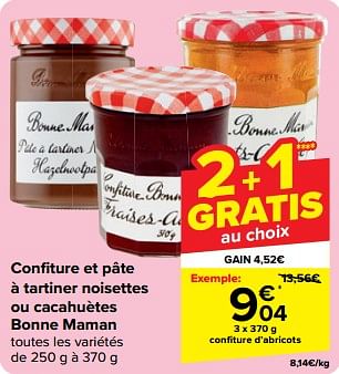 Promoties Confiture d’abricots - Bonne Maman - Geldig van 08/05/2024 tot 21/05/2024 bij Carrefour