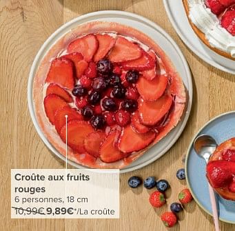 Promotions Croûte aux fruits rouges - Produit maison - Carrefour  - Valide de 08/05/2024 à 21/05/2024 chez Carrefour