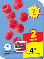 Promotions Framboises carrefour - Produit maison - Carrefour  - Valide de 08/05/2024 à 21/05/2024 chez Carrefour