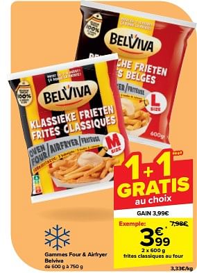 Promoties Frites classiques au four - Belviva - Geldig van 08/05/2024 tot 21/05/2024 bij Carrefour