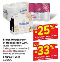 Promotions Hoegaarden blanche en bouteilles - Hoegaarden - Valide de 08/05/2024 à 21/05/2024 chez Carrefour