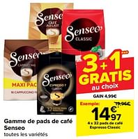 Promotions Pads de café espresso classic - Douwe Egberts - Valide de 08/05/2024 à 21/05/2024 chez Carrefour