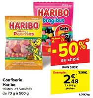 Promotions Pêches - Haribo - Valide de 08/05/2024 à 21/05/2024 chez Carrefour