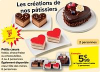 Promotions Petits coeurs fraisia - Produit maison - Carrefour  - Valide de 08/05/2024 à 21/05/2024 chez Carrefour