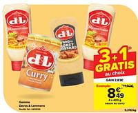 Promotions Sauce au curry - Devos Lemmens - Valide de 08/05/2024 à 21/05/2024 chez Carrefour