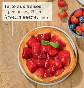 Promotions Tarte aux fraises - Produit maison - Carrefour  - Valide de 08/05/2024 à 21/05/2024 chez Carrefour