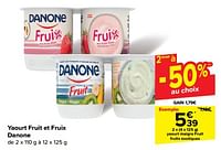 Promotions Yaourt maigre fruit fruits exotiques - Danone - Valide de 08/05/2024 à 21/05/2024 chez Carrefour