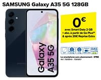 Promotions Samsung galaxy a35 5g 128gb - Samsung - Valide de 08/05/2024 à 21/05/2024 chez Carrefour