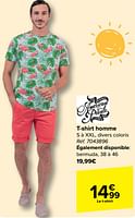 Promotions T-shirt homme - American People  - Valide de 08/05/2024 à 21/05/2024 chez Carrefour