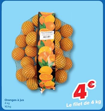 Promoties Oranges à jus - Huismerk - Carrefour  - Geldig van 08/05/2024 tot 21/05/2024 bij Carrefour