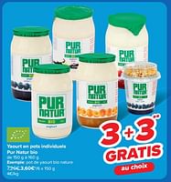 Promotions Pot de yaourt bio nature - Pur Natur - Valide de 08/05/2024 à 21/05/2024 chez Carrefour
