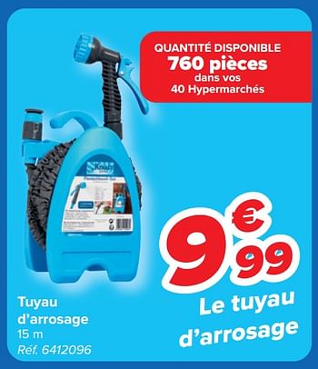 Promoties Tuyau d’arrosage - Huismerk - Carrefour  - Geldig van 08/05/2024 tot 21/05/2024 bij Carrefour