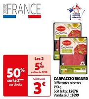 Promotions Carpaccio bigard - Bigard - Valide de 07/05/2024 à 19/05/2024 chez Auchan Ronq