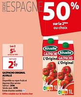 Promotions Gazpacho original alvalle - Alvalle - Valide de 07/05/2024 à 19/05/2024 chez Auchan Ronq