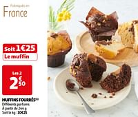 Promotions Muffins fourrés - Produit Maison - Auchan Ronq - Valide de 07/05/2024 à 19/05/2024 chez Auchan Ronq