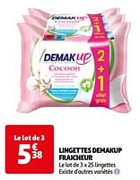 Promotions Lingettes demakup fraicheur - Demak'Up - Valide de 07/05/2024 à 19/05/2024 chez Auchan Ronq