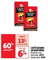 Promotions Café grains grand`mère - Grand Mere - Valide de 07/05/2024 à 13/05/2024 chez Auchan Ronq