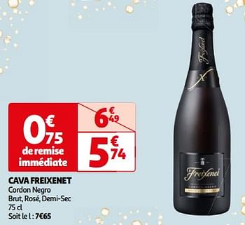 Promoties Cava freixenet cordon negro brut, rosé, demi-sec - Freixenet - Geldig van 07/05/2024 tot 19/05/2024 bij Auchan