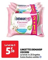 Promotions Lingettes demakup cocoon - Demak'Up - Valide de 07/05/2024 à 13/05/2024 chez Auchan Ronq