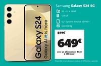 Promotions Samsung galaxy s24 5g - Samsung - Valide de 07/05/2024 à 03/06/2024 chez Base