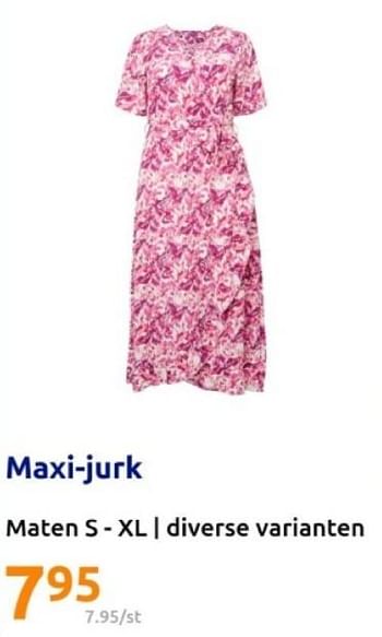 Promotions Maxi jurk - Produit Maison - Action - Valide de 08/05/2024 à 14/05/2024 chez Action