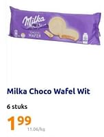 Promoties Milka choco wafel wit - Milka - Geldig van 08/05/2024 tot 14/05/2024 bij Action