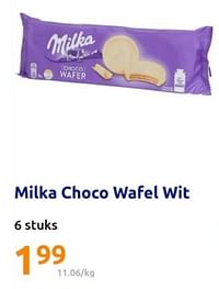 Milka choco wafel wit-Milka