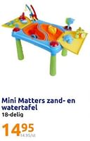 Promoties Mini matters zand en watertafel - Huismerk - Action - Geldig van 08/05/2024 tot 14/05/2024 bij Action