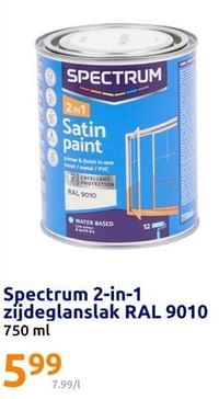 Spectrum 2 in 1 zijdeglanslak ral 9010-SPECTRUM