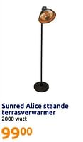 Promoties Sunred alice staande terrasverwarmer - Sunred - Geldig van 08/05/2024 tot 14/05/2024 bij Action