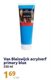 Van bleiswijck acrylverf primary blue-Van Bleiswijck