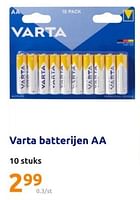 Promoties Varta batterijen aa - Varta - Geldig van 08/05/2024 tot 14/05/2024 bij Action