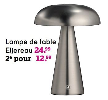 Promotions Lampe de table eljereau - Produit maison - Leen Bakker - Valide de 06/05/2024 à 12/05/2024 chez Leen Bakker