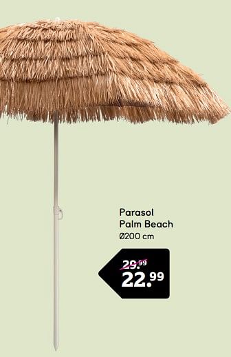 Promoties Parasol palm beach - Huismerk - Leen Bakker - Geldig van 06/05/2024 tot 12/05/2024 bij Leen Bakker