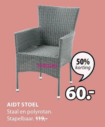 Promoties Aidt stoel - Huismerk - Jysk - Geldig van 06/05/2024 tot 19/05/2024 bij Jysk