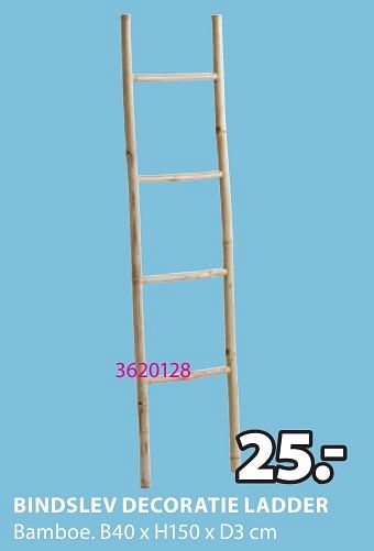 Promoties Bindslev decoratie ladder - Huismerk - Jysk - Geldig van 06/05/2024 tot 19/05/2024 bij Jysk