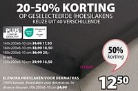 Promoties Elenora hoeslaken voor dekmatras - Huismerk - Jysk - Geldig van 06/05/2024 tot 19/05/2024 bij Jysk
