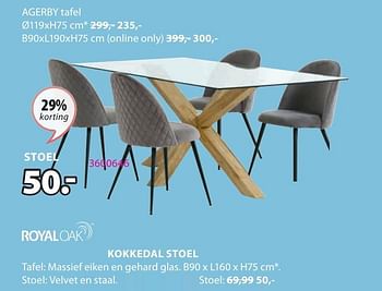 Promoties Kokkedal stoel - Huismerk - Jysk - Geldig van 06/05/2024 tot 19/05/2024 bij Jysk