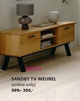 Promoties Sandby tv-meubel - Huismerk - Jysk - Geldig van 06/05/2024 tot 19/05/2024 bij Jysk