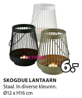 Promotions Skogdue lantaarn - Produit Maison - Jysk - Valide de 06/05/2024 à 19/05/2024 chez Jysk