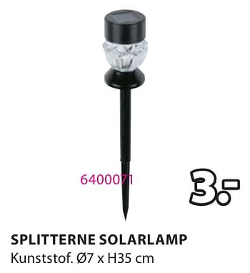 Promoties Splitterne solarlamp - Huismerk - Jysk - Geldig van 06/05/2024 tot 19/05/2024 bij Jysk