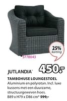 Promoties Tambohuse loungestoel - Jutlandia - Geldig van 06/05/2024 tot 19/05/2024 bij Jysk