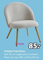 Promoties Thorup fauteuil - Huismerk - Jysk - Geldig van 06/05/2024 tot 19/05/2024 bij Jysk