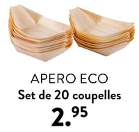 Promotions Apero eco set de 20 coupelles - Produit maison - Casa - Valide de 02/05/2024 à 14/06/2024 chez Casa
