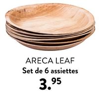 Promotions Areca leaf set de 6 assiettes - Produit maison - Casa - Valide de 02/05/2024 à 14/06/2024 chez Casa
