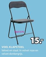 Promoties Voel klapstoel - Huismerk - Jysk - Geldig van 06/05/2024 tot 19/05/2024 bij Jysk