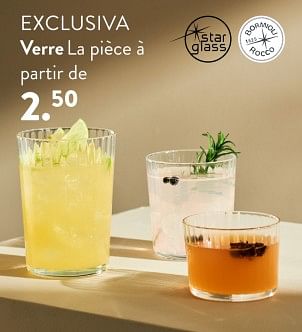 Promotions Exclusiva verre - Produit maison - Casa - Valide de 02/05/2024 à 14/06/2024 chez Casa