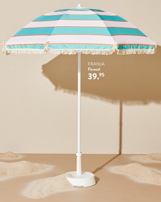 Promoties Franja parasol - Huismerk - Casa - Geldig van 02/05/2024 tot 14/06/2024 bij Casa