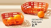 Promotions Geometric panier à pain - Produit maison - Casa - Valide de 02/05/2024 à 14/06/2024 chez Casa