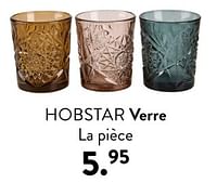 Promotions Hobstar verre - Produit maison - Casa - Valide de 02/05/2024 à 14/06/2024 chez Casa